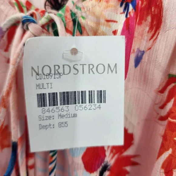NSR‎ Women's Teddi Floral Blouson Strappy Dress In Multi Size M NWT - Picture 7 of 12